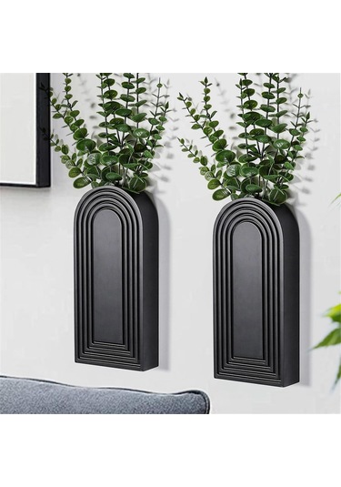 Paket Ahşap Duvar Vazo Seti Modern Çiftlik Evi Ve Boho Duvar Dekoru