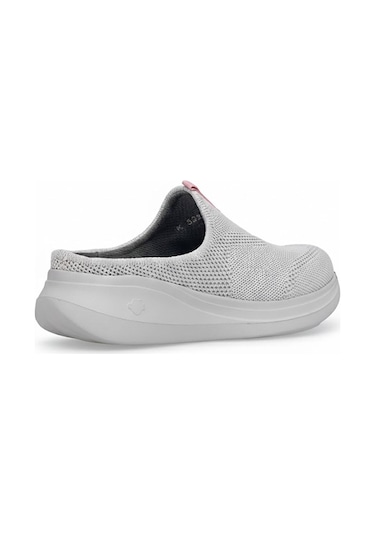 King Paolo K5221 Alabanda Kadın Memory Foam Sabo Terlik Gri Gri