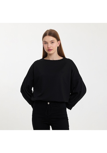 Twobull NAIROBI Kadın  Siyah Sweatshirt