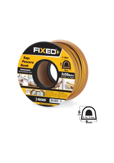 Fıxed Kapı - Pencere Fitili Beyaz 2x50mt 2 x 50 M