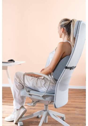 Jelli Ortopedik Visco Bel Yastığı Ofis Araba Koltuk Yastığı Serinleten Yastık 38x32x12