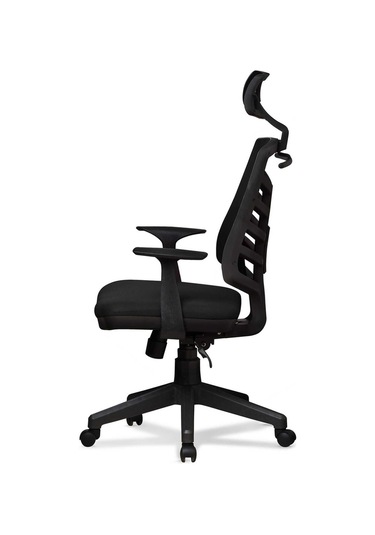 Ev Ve Ofis Çalışma Sandalyesi Bilgisayar Ve Yönetici Koltuğu Piramit Model Siyah