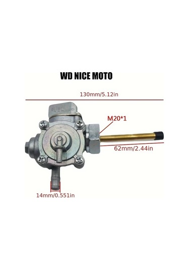Xuweiwei Wd Nıce Moto Titanium Yakıt Petcock Valf Tank Anahtarı Honda Nighthawk Cb400 Cb750