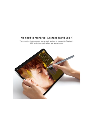 Samsung Galaxy Uyumlu Tab S6 Lite P610 / P615 Stylus Kalem İçin Bluetooth'suz Bebek Mavisi