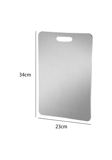 Erya Home Suntek Paslanmaz Çelik Kesme Tahtası Pizza Bisküvi Küçük