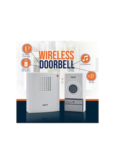 Legrand 094250 Kablosuz Zil Duracell Pil Dahil