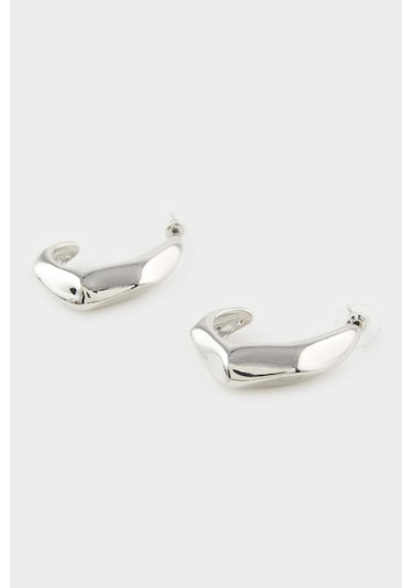 DeFacto Afra x DeFacto Sallantılı Silver Küpe E9067AXNSSR4