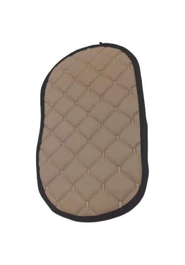 Araba Kol Dayama Örtüsü Bej Deri Bej Desen