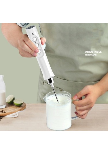 Pazly Cbtx Mini Kablosuz El Şarjlı Karıştırıcı Süt Köpürtücü Siyah, Küçük Mutfak Asistanı Siyah