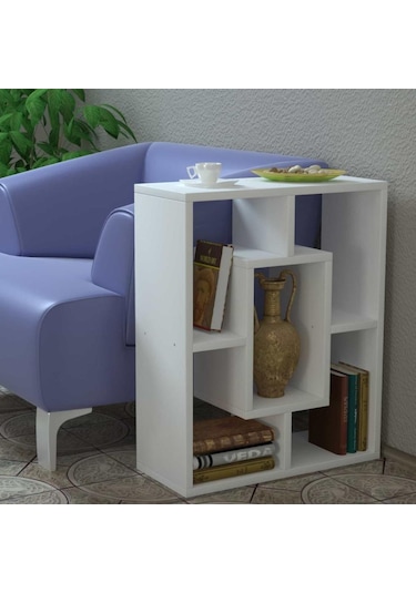 Dekorister Ovis Yan Sehpa Beyaz