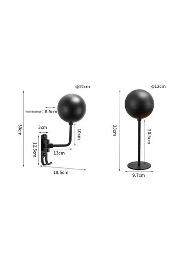 Xindoker Duvar Veya Masa Üstü Motosiklet Kask Tutucu - Çift Kanca, 180 Döner, Katlanabilir - Kask, Palto, Basketbol Ve Daha Fazlası İçin Alüminyum Tasarım