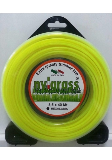 Nylgrass Motorlu Tırpan Misinası 3.5mm 6 Köşe 40 Mt