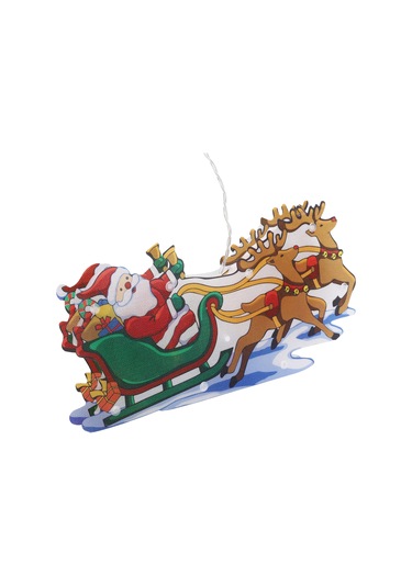 Shineyee Ayrıntılı Geyik Figürlü Noel Dekorasyon Işığı - 10 Led Isınma Işığı, Süction Cup Ve Kanca İle Cam/ayna/çini Üzerine Monte Edilebilir, Aaa Pil Gerekli Pil Yok Diğer