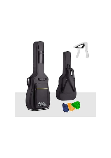 Midex Cs-99 Case Klasik Gitar Çantası Gigbag Kalın Capo Hediye