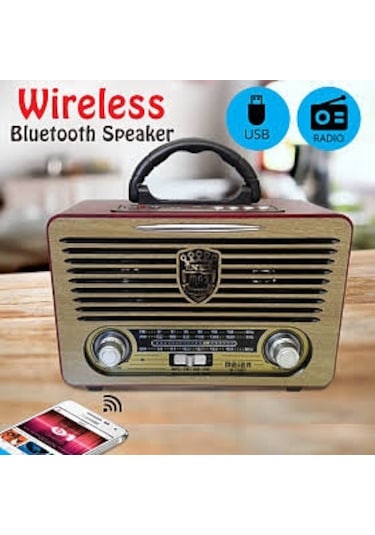 Meier M-115Bt Usb/Sd Bluetooth Şarjlı Nostaljik Radyo