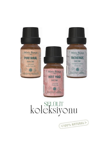 Menengiç Yağı 20ml, Portakal Yağı 20ml, Hint Yağı 20ml, %100 Saf 10 ML