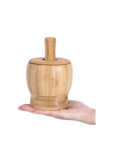 Çok İşlevli Bambu Dövülen Sarımsak Kavanozu Diğer