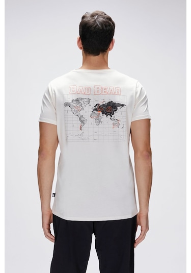 Gerald Beyaz Erkek Baskılı Tişört Beyaz