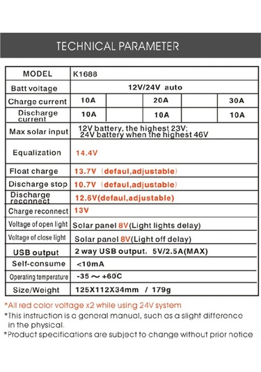 Samdoo "12v/24v Akıllı Güneş Şarj Kontrol Cihazı - Usb Çıkışlı, Çoklu Koruma, Lcd Ekran"
