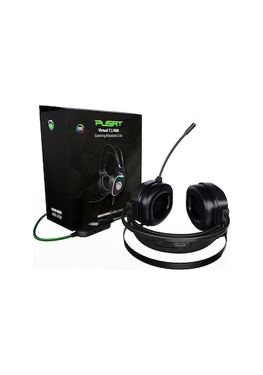 Pusat Lite 7.1 Surround Ses RGB Hafif Oyuncu Kulaklığı