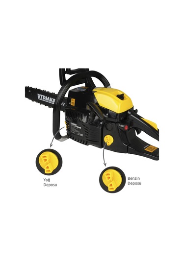 Rtrmax RTM960 Benzinli Ağaç Kesme Motoru 3 Hp 57 Cc 45 cm Pala