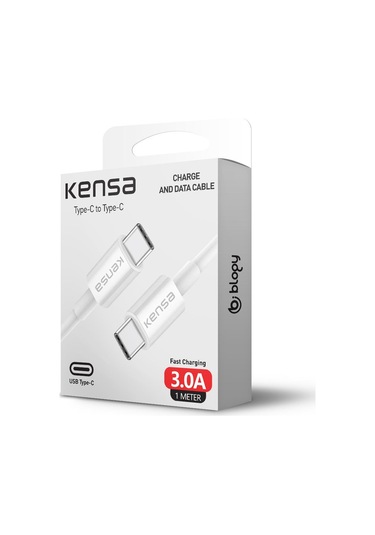 Kensa Type-c To Type-c 3a Şarj Kablosu