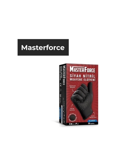 HAS-PET MASTERFORCE SİYAH ELDV. XL BOY 50 Lİ