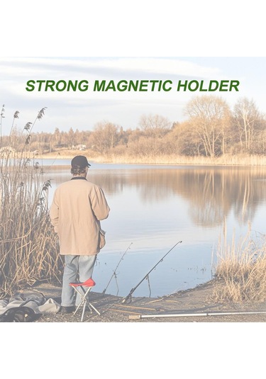 Jeemson Balıkçı Mıknatıs Tutucu 2 Adet - 3kg Çekiş Gücü, Alüminyum Alçı, Vesta/dop Çanta Bağlantısı, Olta Aletleri İçin