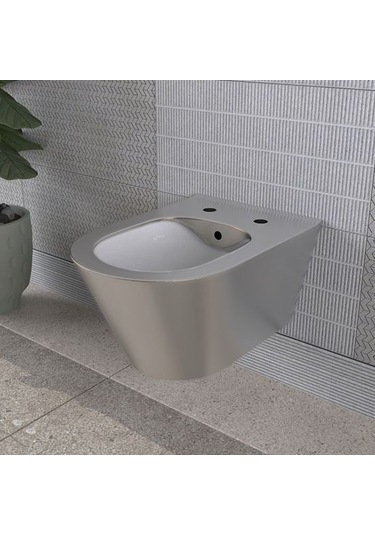 Lucco Asma Klozet İçi Beyaz Dışı Platin