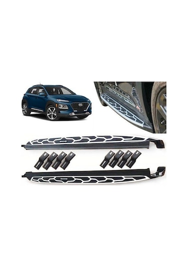 Hyundai Kona Uyumlu 2018- Yan Basamak Side Step Square Style