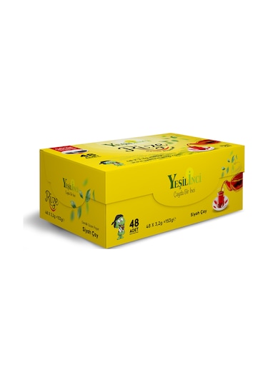 Yeşil İnci Rize Demlik Süzen Poşet Çay 16 x 153 G