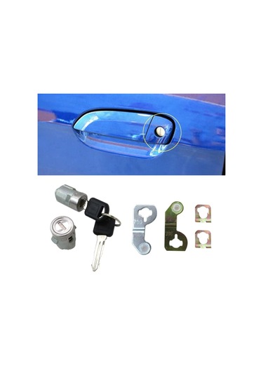 2 Adet Sürücü Ve Yolcu Kapı Kilitleri, Cadillac Escalade/chevrolet İçin Anahtar Uygun Kapı Kilit Silindiri