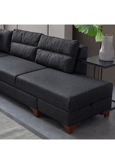Eymense Tloft Köşe Koltuk Takımı Antrasit Sağ Köşe