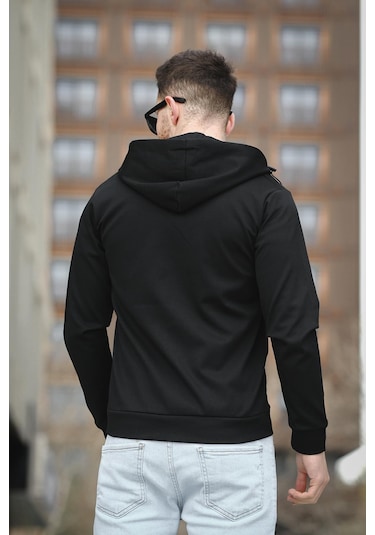 Oksit Chev Micro İnterlok Dik Yaka Fermuarlı Hırka Sweatshirt