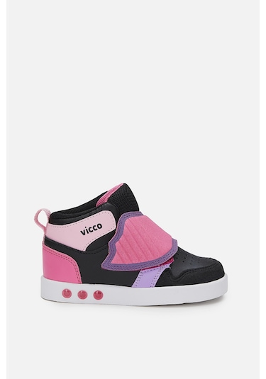 Vicco Ufo Işıklı Kız Bebek Siyah/fuşya Bot Siyah - Fuşya