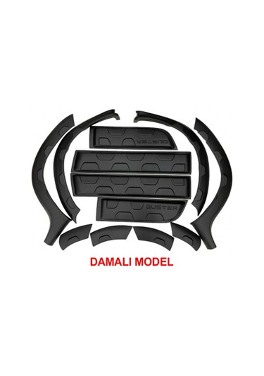 Dacia Duster Dodik Seti Çamurluk Kapı Çıtası Kaplaması 2018 Sonra Düz