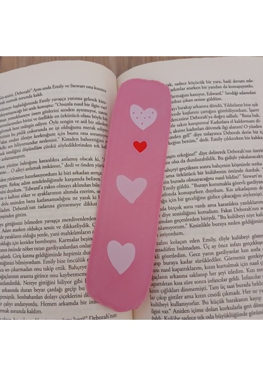 Kitap Ayracı - Sevimli Kalpler Model1