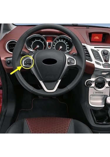 Ford Fiesta 2009-2017 Direksiyon Sol Ses Tuşları 8a6t14k147ae Siyah