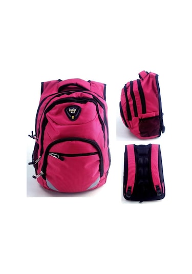 Kaliteli Uygun Fiyatlı Genç Lise Ortaokul İlkokul Okul Çantası Günlük Çanta Pembe