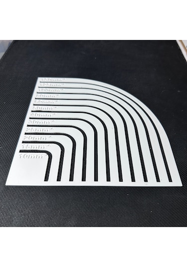 Çizim Köşe Yuvarlama Cetveli Punch,kırkyama,mefruşat Yuvarlak Köş Beyaz