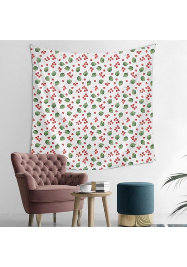 Noel Temalı 50x50 İnç Kare Goblen Duvar Halısı, Oturma Odası, Yatak Odası Ve Genç Odası İçin