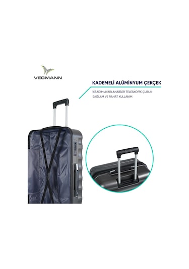 Vegmann Delphin Antrasit Kabin Boy Valiz Antrasit