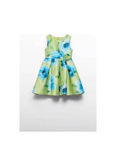 Mayoral Abel&lula 5069 Kız Çocuk Yeşil Elbise Yeşil
