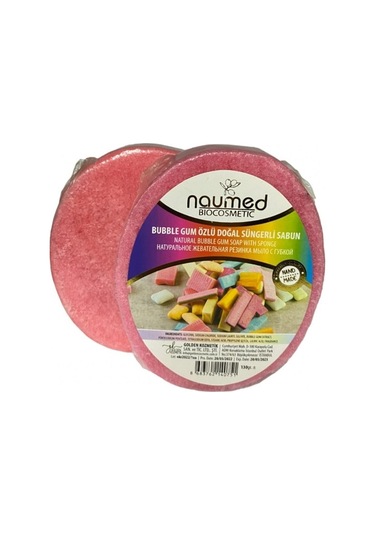 Bubble Gum Özlü Batık Ve Çilek Bacak Onarımına Yardımcı Doğal Süngerli Sabun 130gr Canlandırıcı