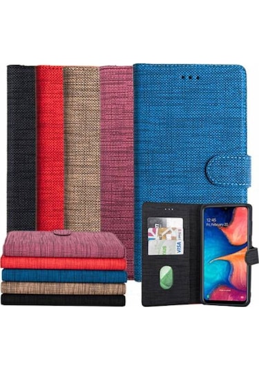 Huawei P Smart 2019 Spor Kumas Cüzdan Kilif 504795278