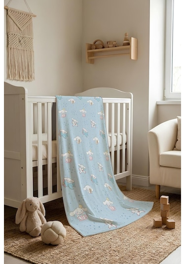 Tavşan Desenli Soft Touch Termal Bebek Battaniyesi Cbt0005 Renkli