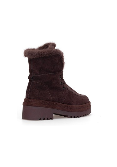 Guja 25k433 Kadın Hakiki Deri Klasik Bot Kahverengi Kahverengi