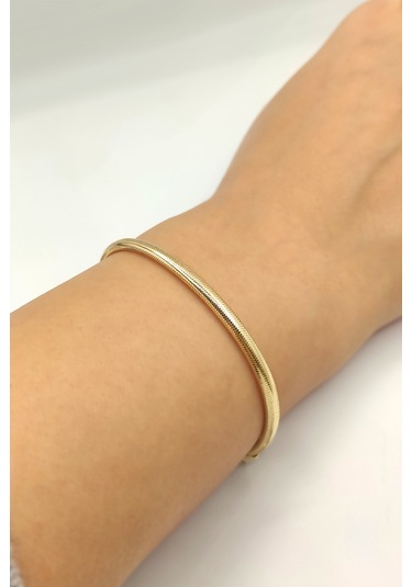 Moom Mücevherat 14 Ayar Altın Bileklik Ayarlanabilir-mmblk10011 Sarı Altın