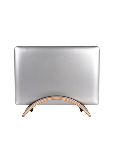 Mufunye Doğal Ahşap Dikey Tablet Ve Laptop Standı - Macbook Uyumlu Pro İçin Şık Ve Ergonomik Tasarım