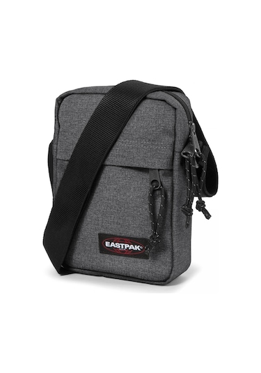 Eastpak Ek045 The One Omuz Çantası (Black Denim) Gri Melanj